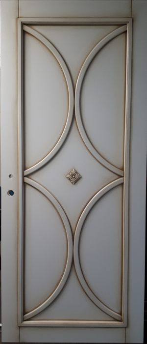 Межкомнатная дверь в профиле массив (эмаль с патиной) Псков